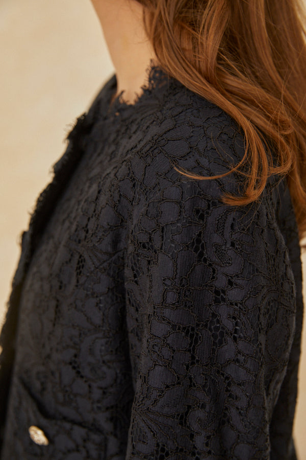 Carina Lace Jacket <br> -NVY-