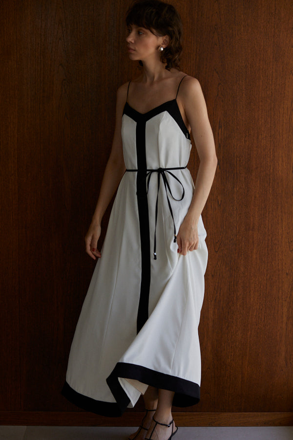 Louis Long Dress  <br> -WHT-