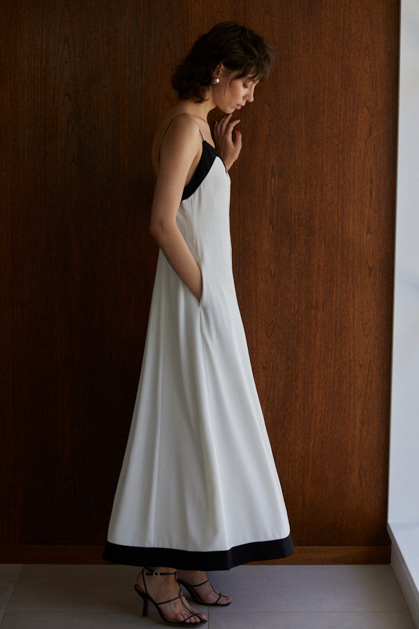 Louis Long Dress  <br> -WHT-