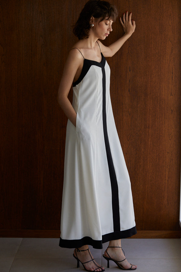 Louis Long Dress  <br> -WHT-