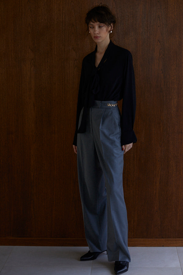 Ciara Semi-wide Pants  <br> -GRY-