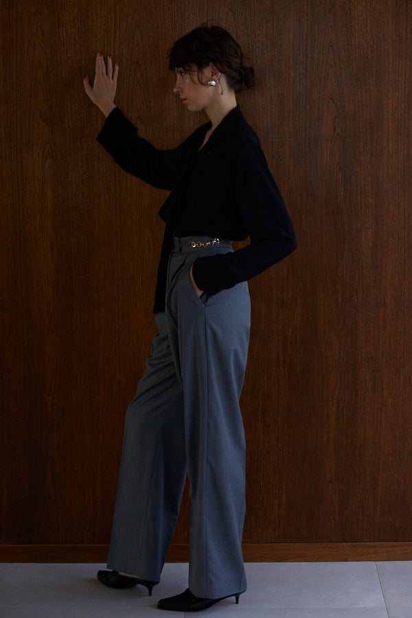 Ciara Semi-wide Pants  <br> -GRY-