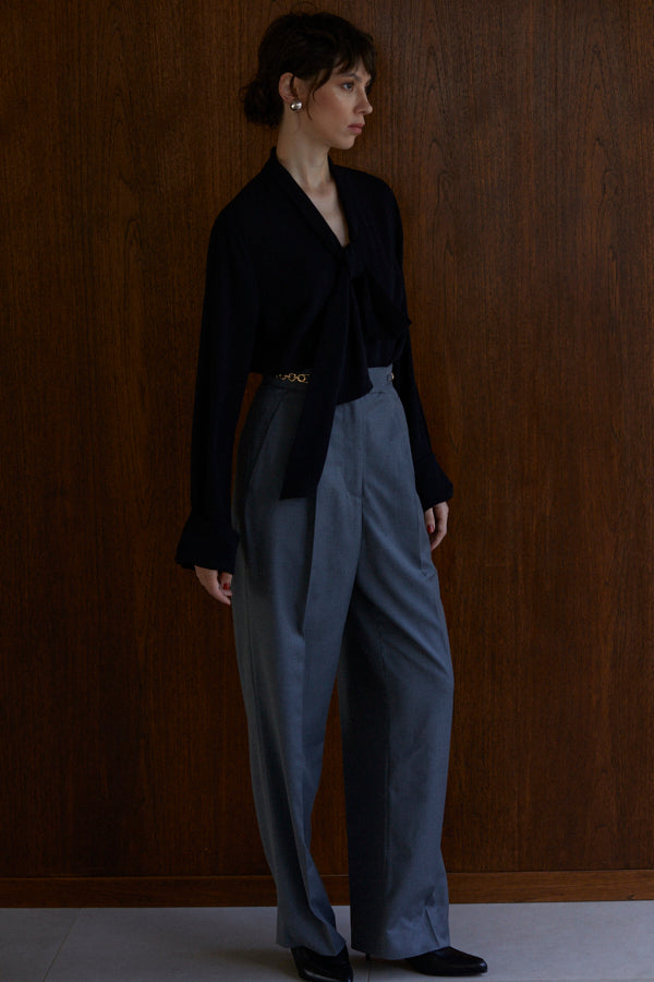 Ciara Semi-wide Pants  <br> -GRY-