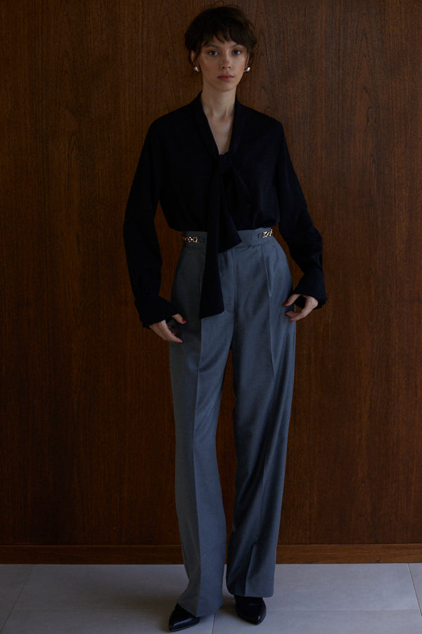 Ciara Semi-wide Pants  <br> -GRY-