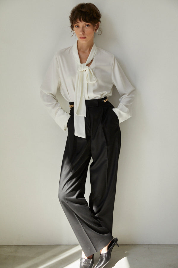 Ciara Semi-wide Pants  <br> -BLK-