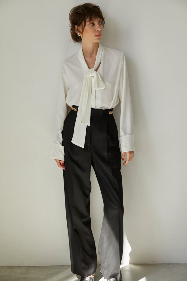 Ciara Semi-wide Pants  <br> -BLK-