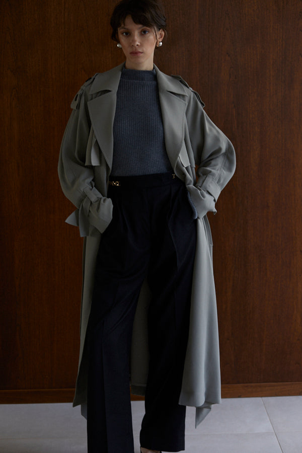 Elsa Trench Coat <br>-SAGE-