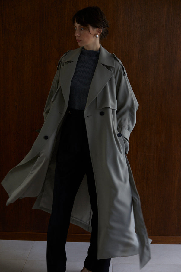 Elsa Trench Coat <br>-SAGE-