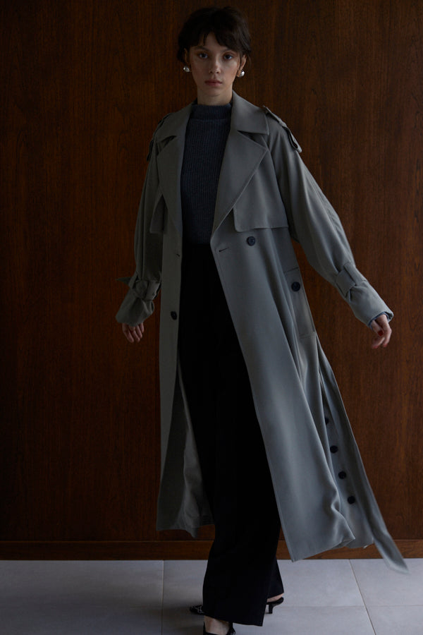 Elsa Trench Coat <br>-SAGE-