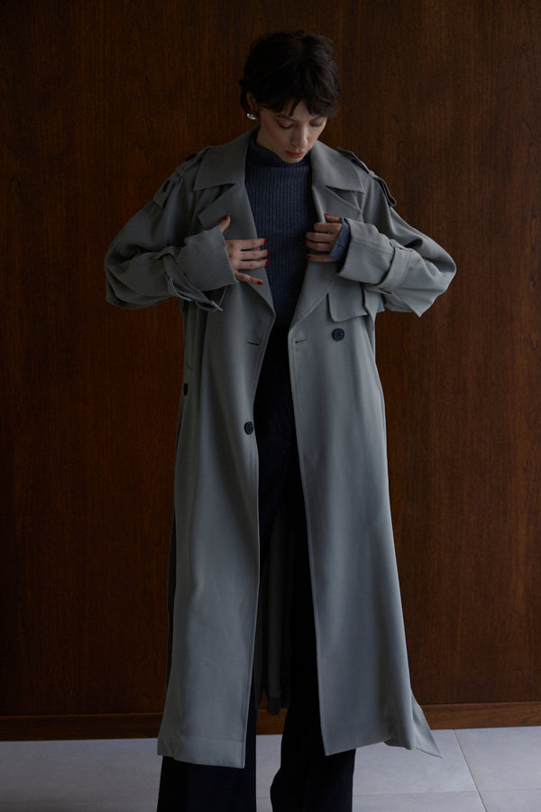 Elsa Trench Coat <br>-SAGE-