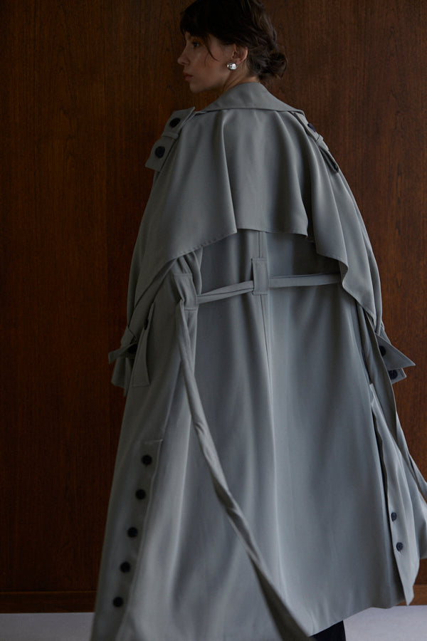 Elsa Trench Coat <br>-SAGE-