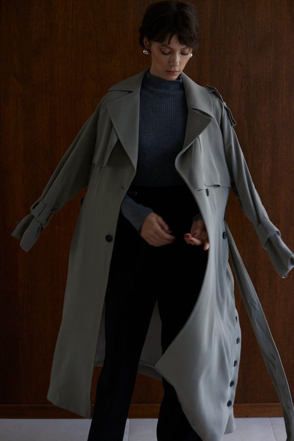 Elsa Trench Coat <br>-SAGE-