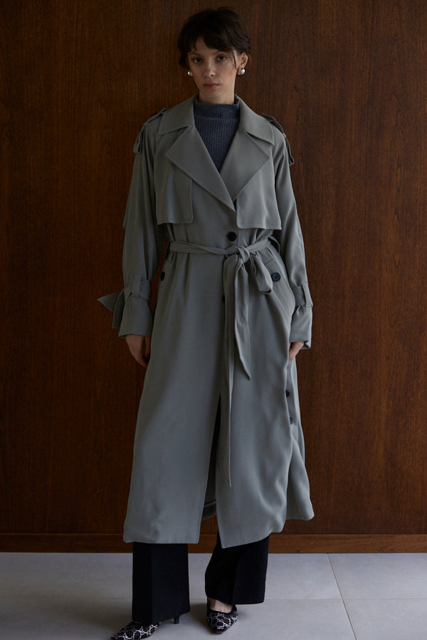 Elsa Trench Coat <br>-SAGE-