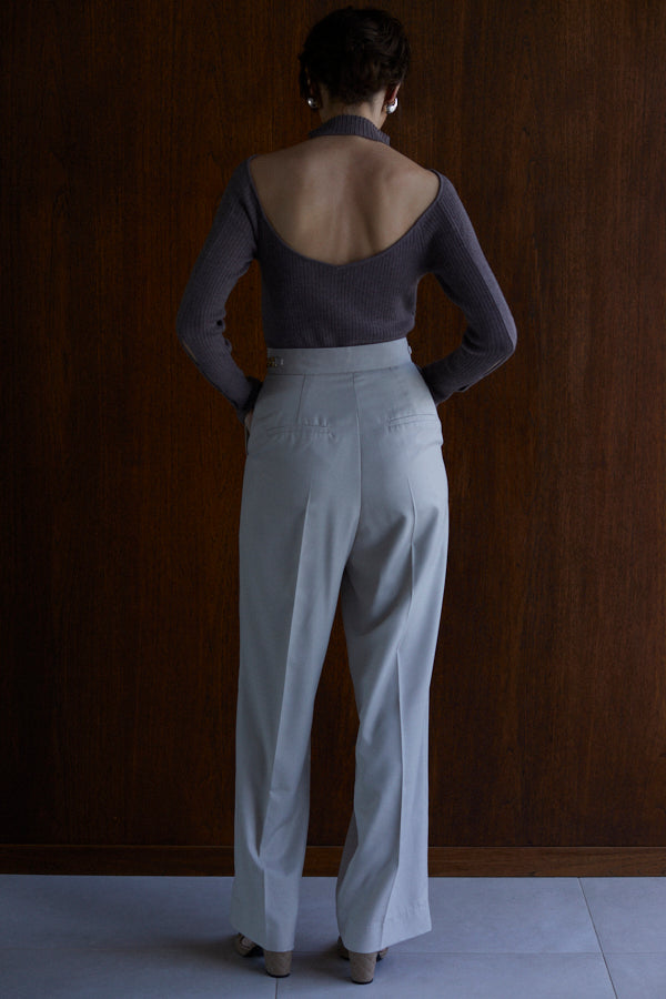 Ciara Semi-wide Pants  <br> -L.BEG-