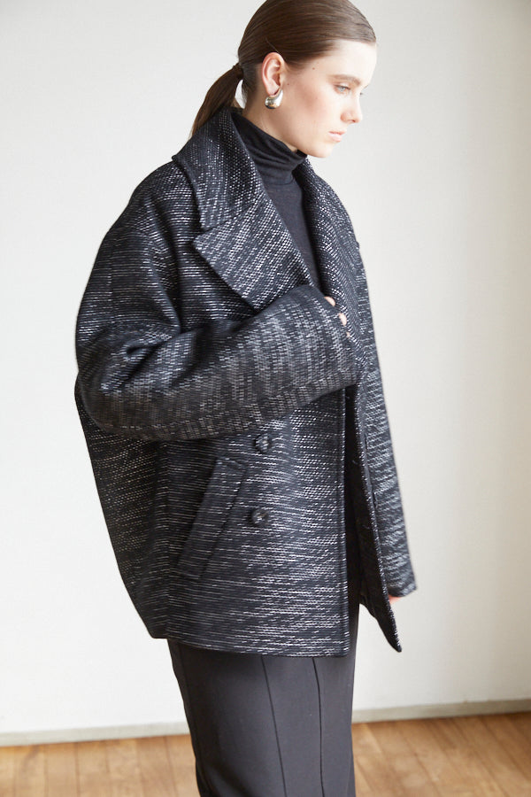 Anika Tweed Coat <br>-BLK-