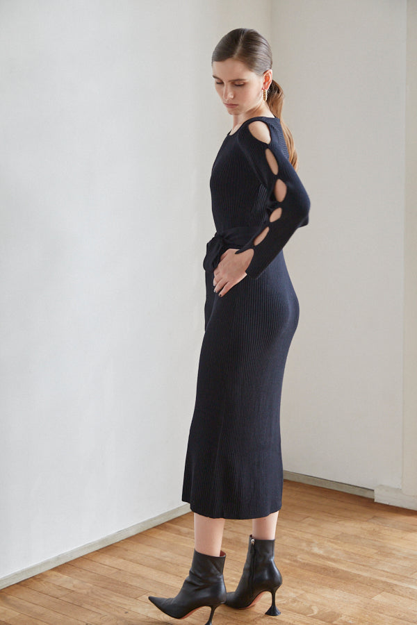 On My Way Long Dress <br>  -BLK-