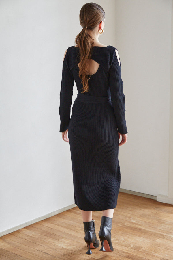 On My Way Long Dress <br>  -BLK-