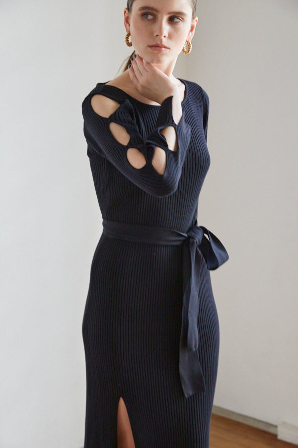 On My Way Long Dress <br>  -BLK-