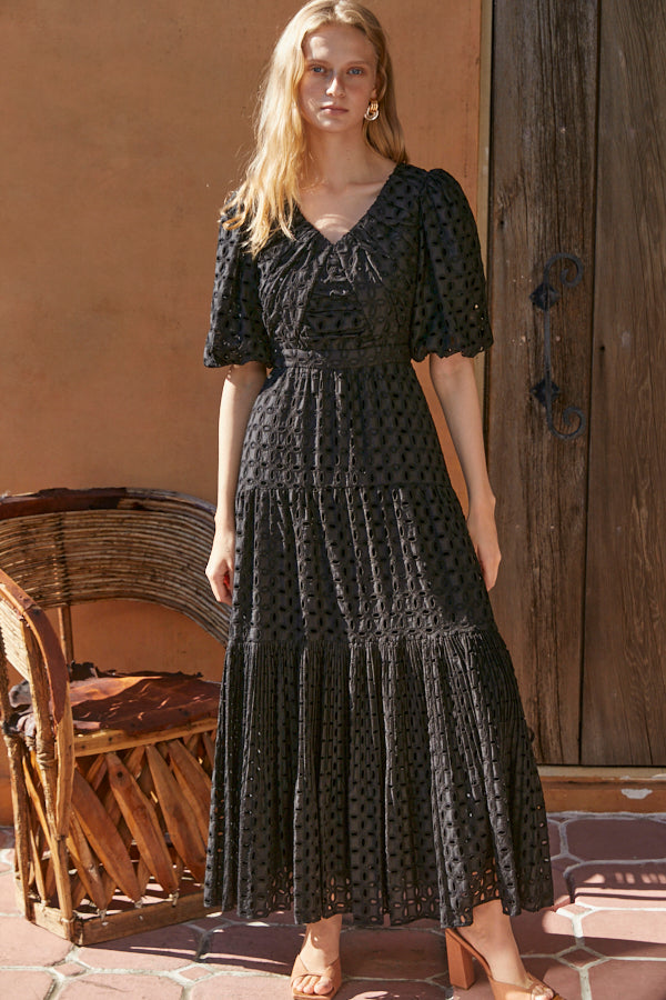 Eliana Lace Dress <br> -BLK-