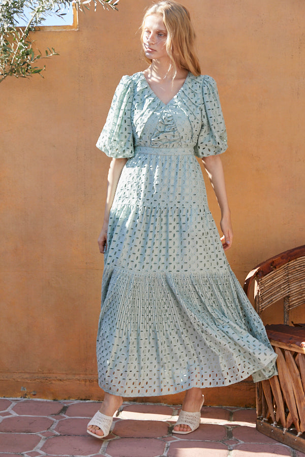 Eliana Lace Dress <br> -Mint-