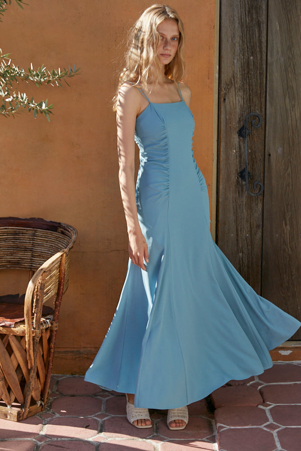 Leonora Maxi Dress <br> -BLU-