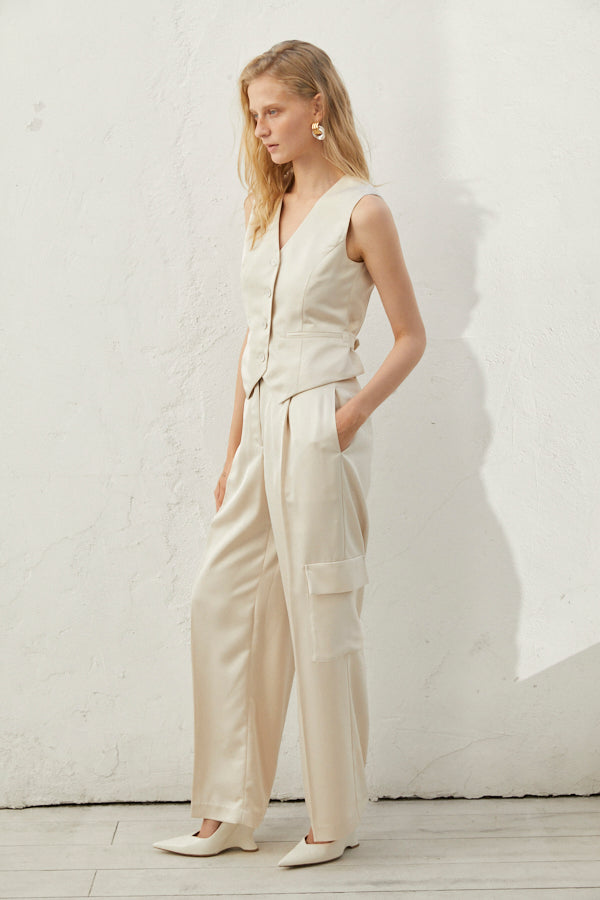 Connell Satin Pants <br> -ECU-