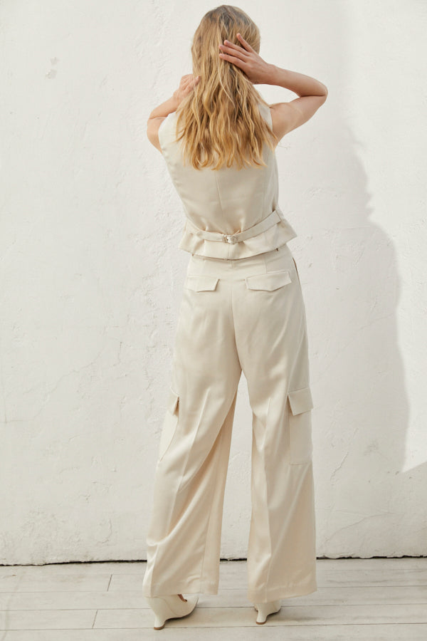 Connell Satin Pants <br> -ECU-