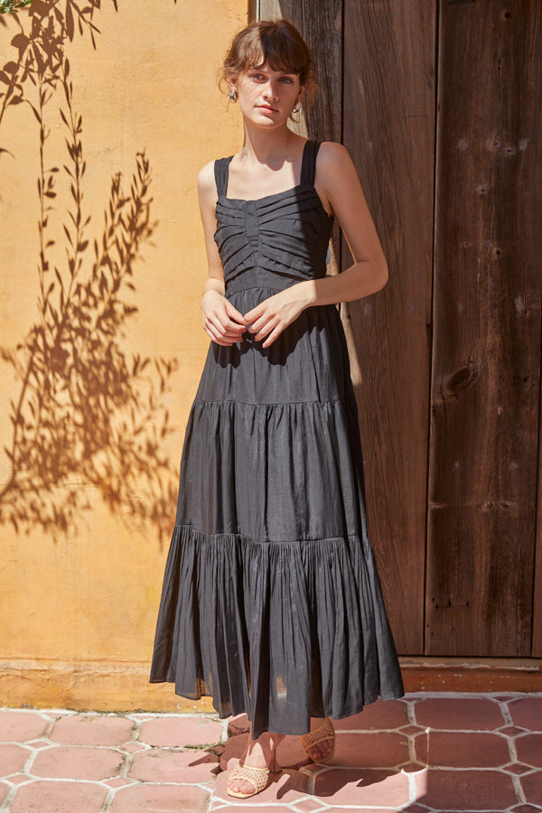 Kahina Long Dress -BLK-