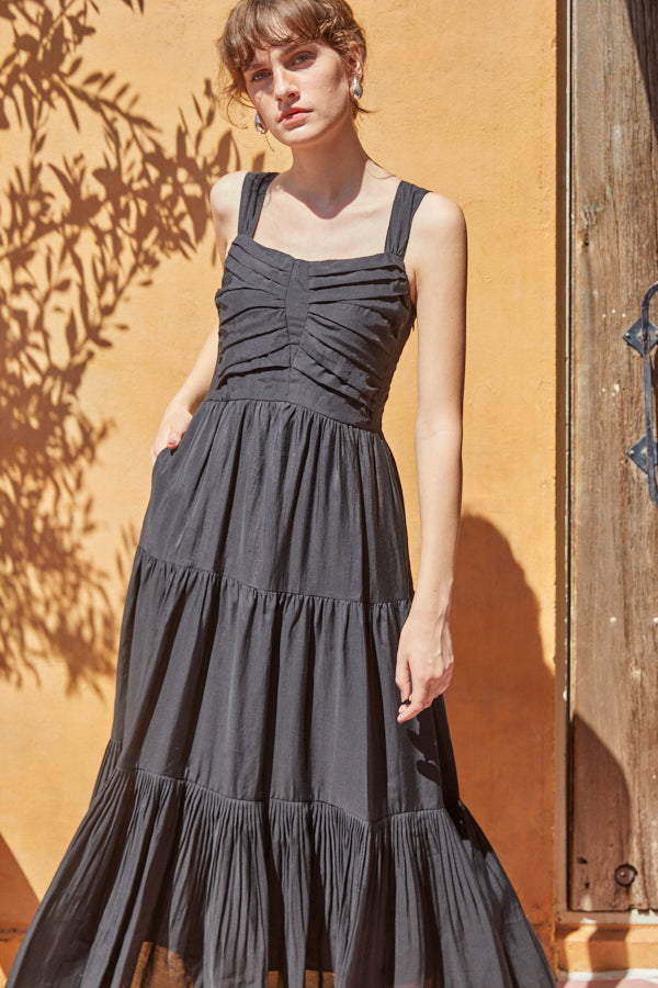 Kahina Long Dress -BLK-