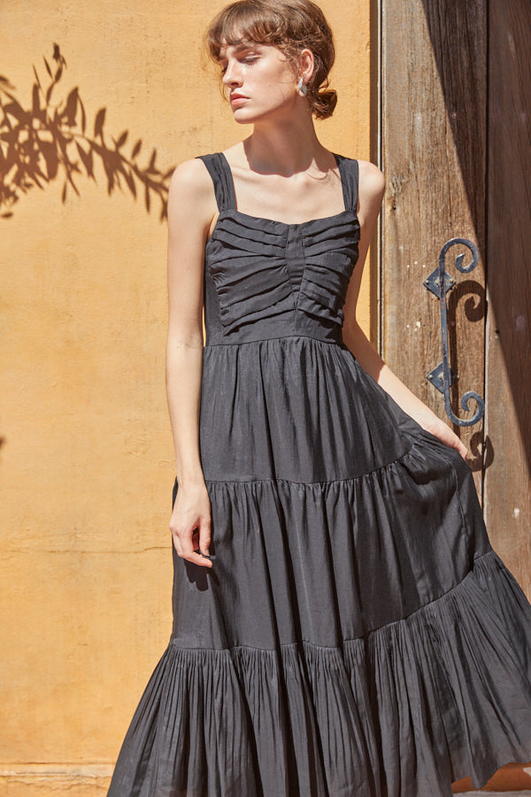 Kahina Long Dress -BLK-