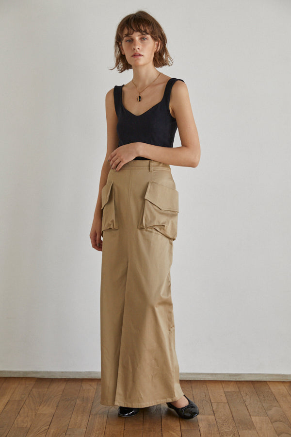 Linda Cargo Skirt -BEG-