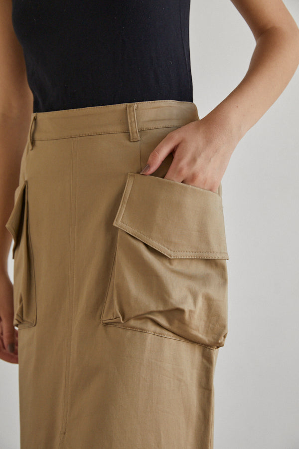 Linda Cargo Skirt -BEG-