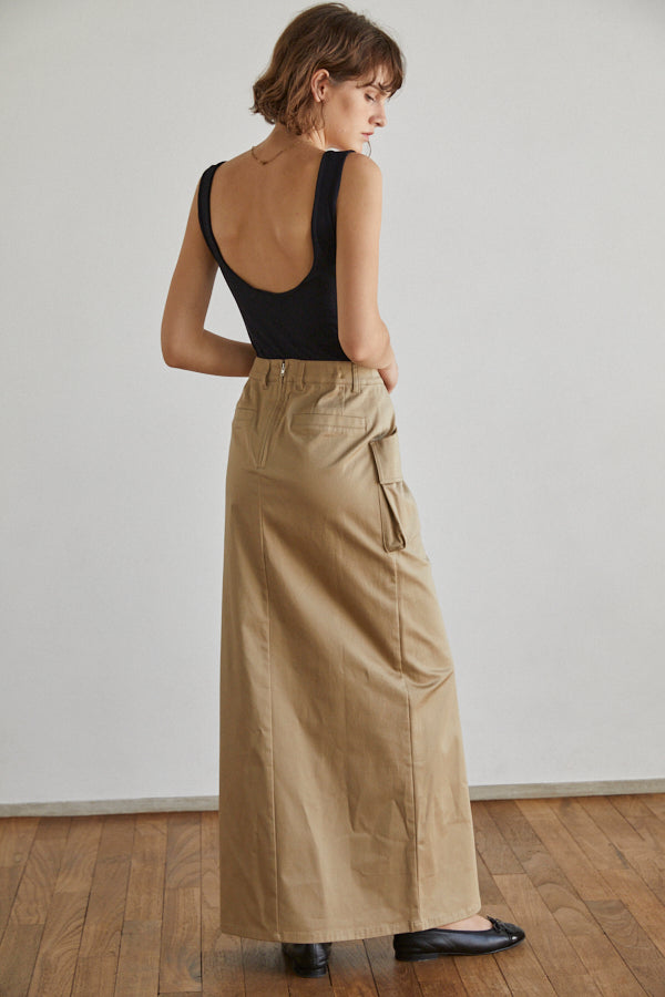 Linda Cargo Skirt -BEG-