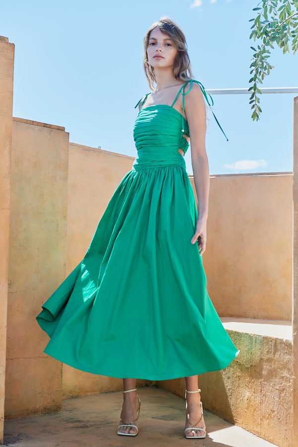 Taormina Dress <br> -Brilliant green-