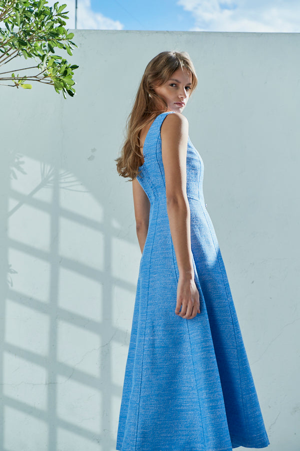 Olivia Tweed Dress <br> -BLU-
