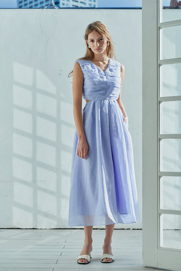 Cello Cut-our Dress <br> -Lilac-