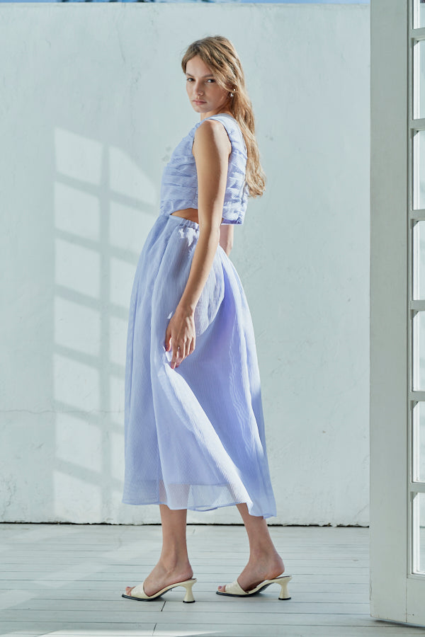 Cello Cut-our Dress <br> -Lilac-