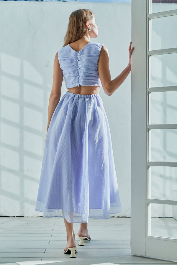 Cello Cut-our Dress <br> -Lilac-