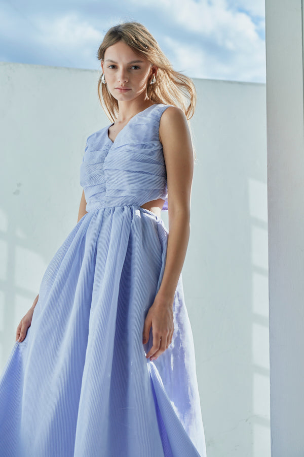 Cello Cut-our Dress <br> -Lilac-