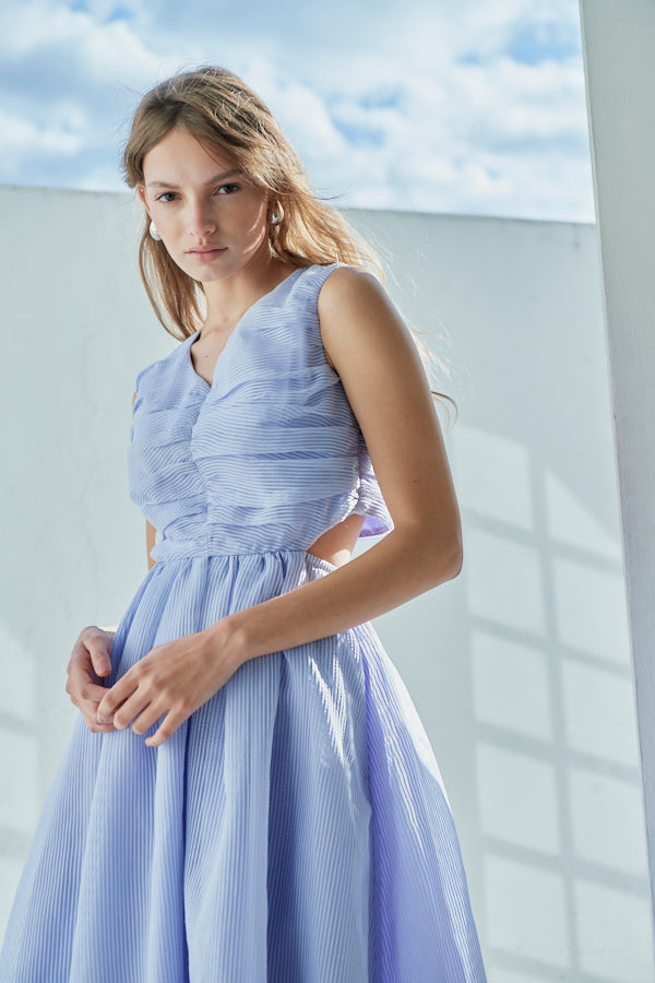 Cello Cut-our Dress <br> -Lilac-