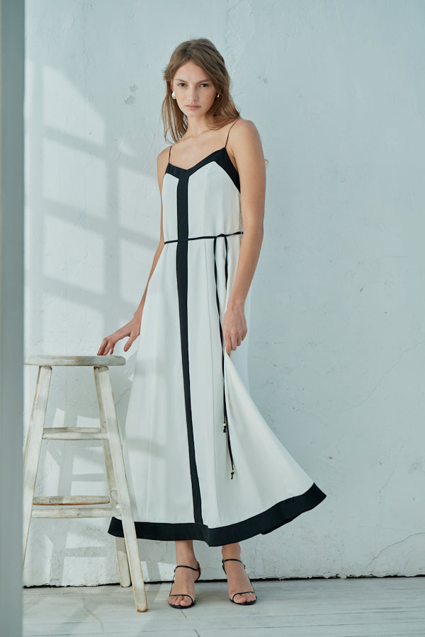 Louis Long Dress  <br> -WHT-