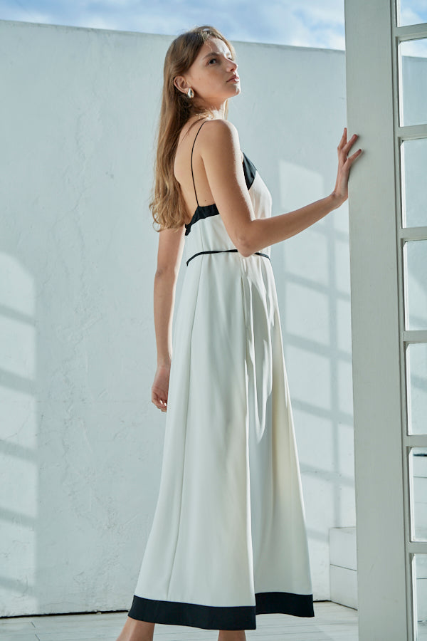 Louis Long Dress  <br> -WHT-