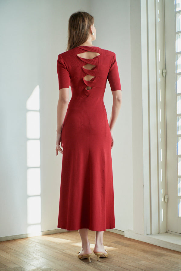 Elena Dress <br> -RED-