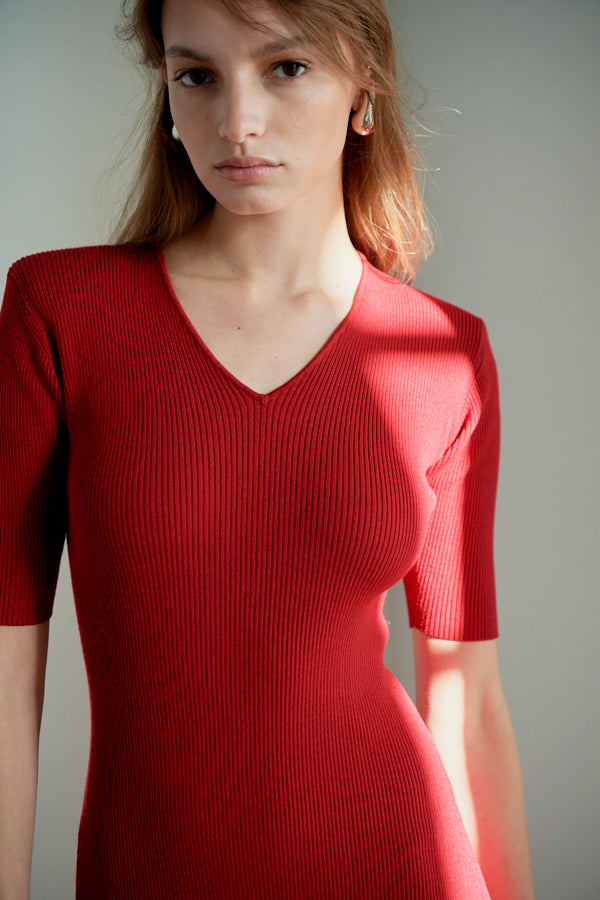 Elena Dress <br> -RED-