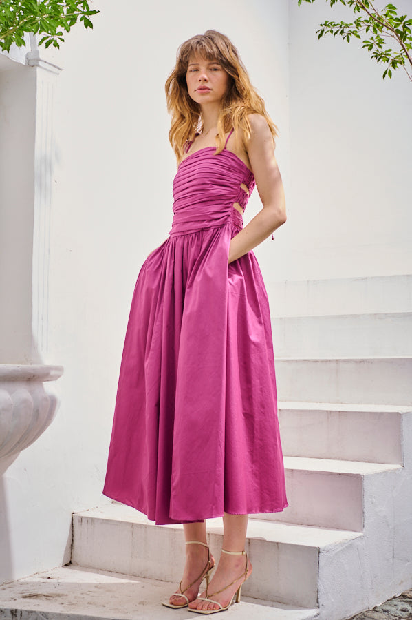 Taormina Dress <br> -Plum pnk-