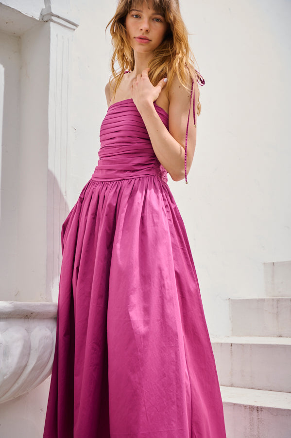 Taormina Dress <br> -Plum pnk-