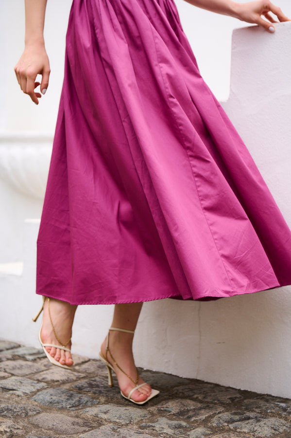 Taormina Dress <br> -Plum pnk-