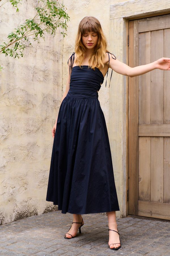 Taormina Dress <br> -Deep nvy-