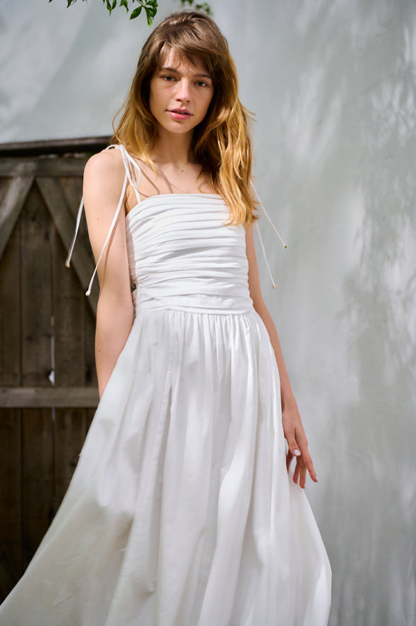 Taormina Dress <br> -WHT-