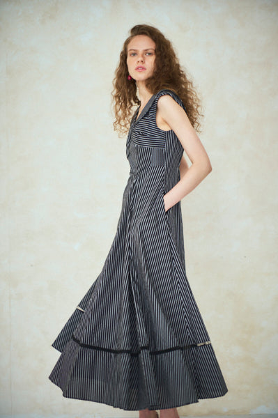 Gina Long Dress <br>-BLK.st-